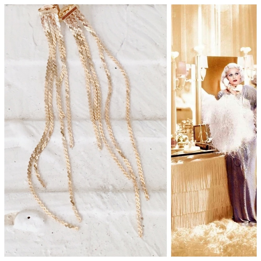 Vintage 14k Solid Gold Delicate Dangle Earrings